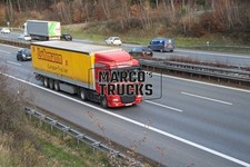 LKW Foto DAF XF Planensattelzug Deutschland rot Lohmann Europa-Trailer Lo #f5qc