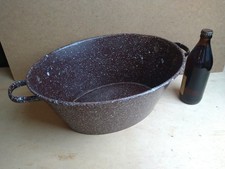 Wanne 42cm klein Emaille Deko