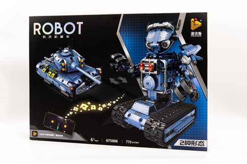 Blauer roboter panzer - rc,