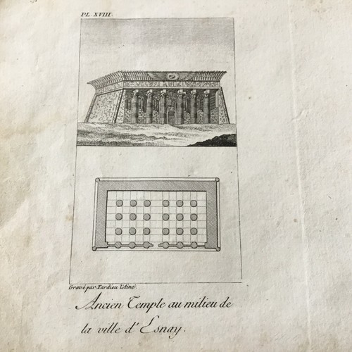 Gravur ägypten 1817 tempel - Ägypten,