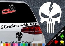 Punisher mit Blitz Aufkleber