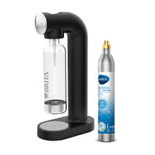 BRITA sodaONE Wassersprudler Schwarz  inkl. CO₂ Zylinder, 1 x PET Flasche
