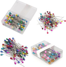 200 Birnenförmige Perlennadeln Und 200 Perlennadeln, Schneidernadeln, Befestigun