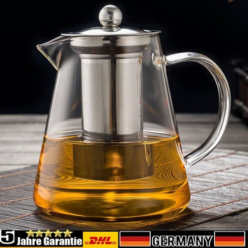 750ml glas teekanne mit - teekanne,