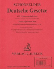 Schönfelder Deutsche Gesetze