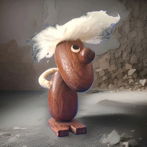 Vintage teak holzfigur - teak,