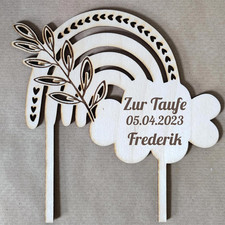 Holz Topper ZUR TAUFE