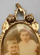 Jugendstil Portraitanhänger