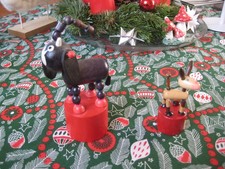 2 Holz - Drückfiguren