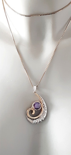 Silber anhänger mit - ,