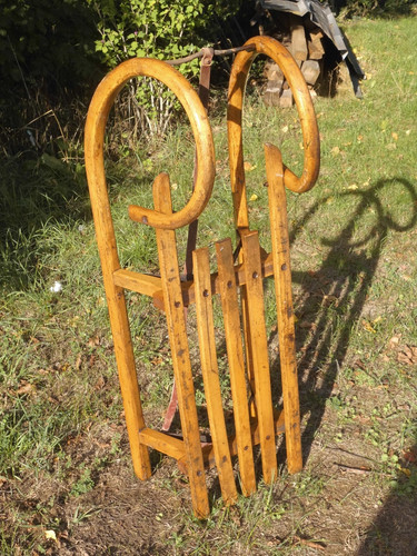 Alter schlitten holzschlitten - alter,