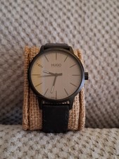 Hugo Boss Herrenuhr Armbanduhr Lederarmband Edelstahl