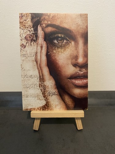Postkarte motivkarte frau - postkarte,
