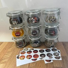 50 x Gewürz- und Kräuterglas Etiketten Aufkleber Aufkleber - 30 mm rund
