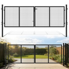 Gartentor flügelig Mattenzaun