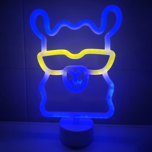 Neon led licht lama - licht, mit