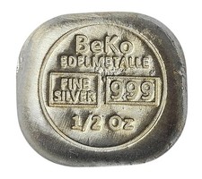 BeKo Edelmetalle 1/2 Oz Silberbarren - Round BeKo Minis™ 999 Feinsilber