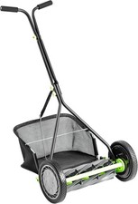 Earthwise Handspindelmäher 16" mit Fangkorb und 9-Messer-Klinge Rasenmäher