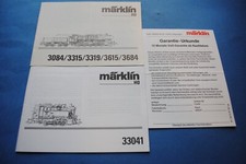 Märklin       2  Stück   Anleitung   HO-Lok    und eine Garantiekarte