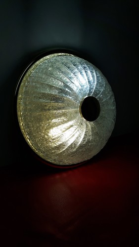 Messing glas plafonier - messing,