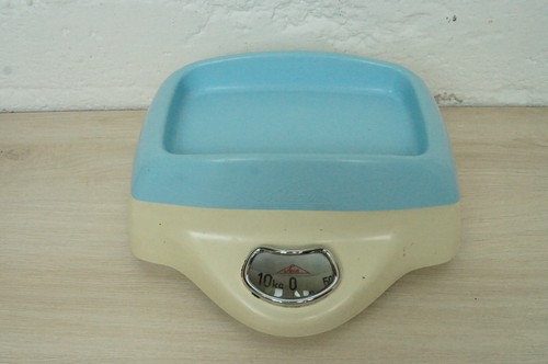 Küchenwaage vintage blau