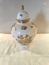 TOP!!!Royal KM Bavaria  Gold Rosendekor Deckelvase 27cm Hoch TOP!!!