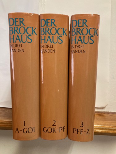 Der brockhaus drei bänden - brockhaus, in