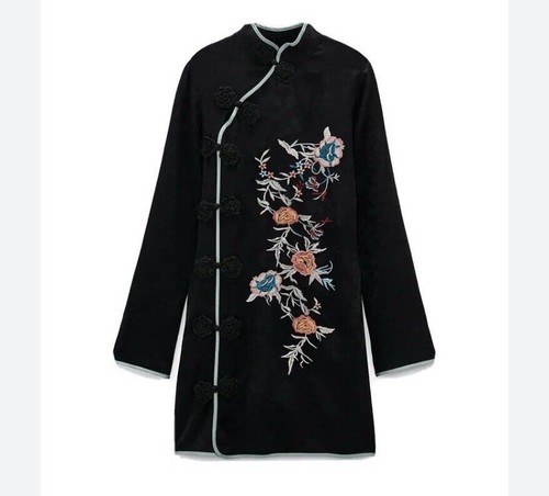 Zara blumen schwarz jacquard - zara,