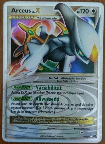 Arceus pokemon karte - lv.,
