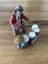Gilde Clown Der Schlagzeuger 13cm Hoch. Musiker. Figur. Sammler. 