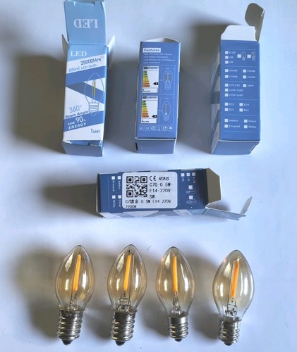 Led mini kerzenlampe klar - led,