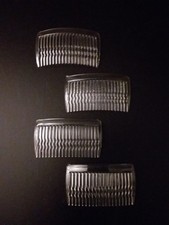 4 x  Haarkamm Kämme Steckkamm