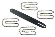 40cm 1,3 mm 3/8" 56 TG Schwert + 4X Kette für Top Craft KSI 2100 / Güde KS 402 P