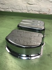 Panhead Rocker Cover Set, Chrome, 48-65