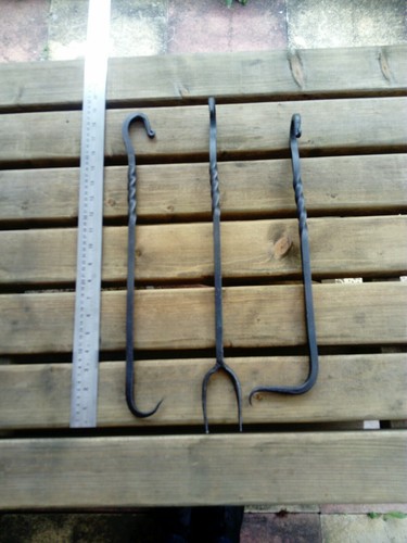 Grillwerkzeug set fleischhaken - set,