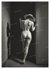 Vintage Kunst-Fotoabzug Frau