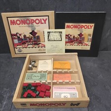 Monopoly Nostalgie Holz Box / Lim. Sonderausgabe 2003 Hasbro Vollständig Selten 