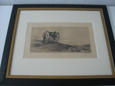 ALEXANDER ECKENER Radierung "Heimaterde"  Nr. 134 WV Rummel TOP ZUSTAND