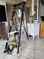 BIBLIOTHEKSLEITER Hatherley-Stil England antik Laden Dekoration Regal Leiter