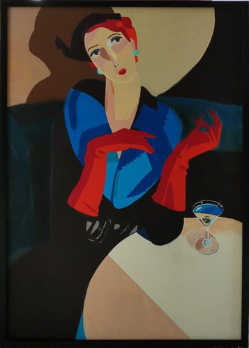 Acrylbild art deco - acrylbild,