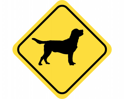 Labrador retriever warnschild - labrador,