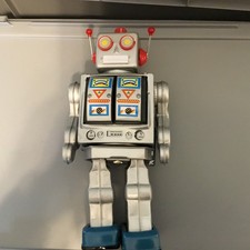 Roboter Electron Robot silber