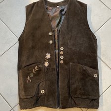 Trachten Herren Wildlederweste