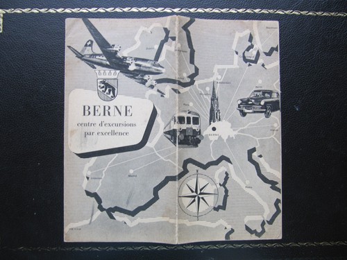 Swissair berne brohure map - swissair,