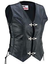 Leder Weste Kutte Damen