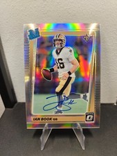 Ian Book Panini Donruss Optic Holo Prizm Autographs /125 Rated Rookie Saints NFL