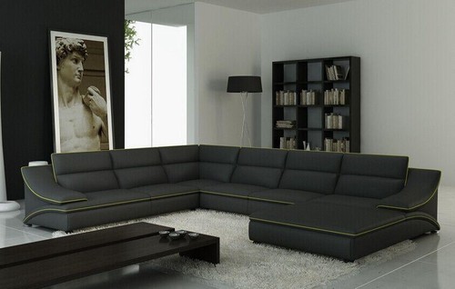 Ledersofa couch wohnlandschaft - couch,