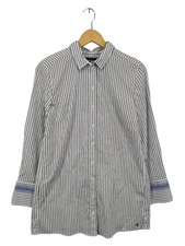 MARC O’POLO Tunikabluse Damen Bluse Gr. DE 38 hellgrau Casual-Look