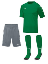 14-teiliger Jako Trikotsatz Team, Größe 116, Grün/Grau, NEU