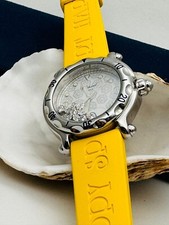 Chopard Happy Snow Uhr Stahl Quarz Ref.8347, mit Gelbgummi Armband !!!